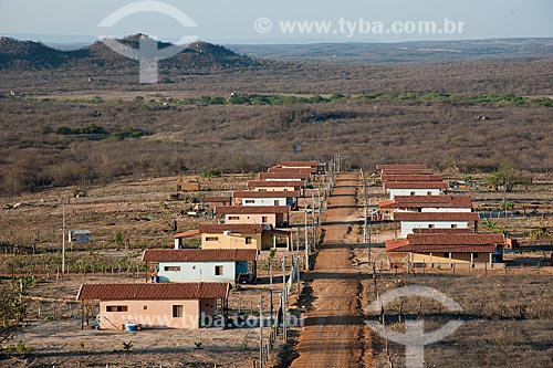  Subject: View of the villa built for families who were expropriated and opted for a production batch - expropriated to build the Negreiros reservoir / Place: Salgueiro city - Pernambuco state (PE) - Brazil / Date: 10/2011 