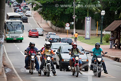  Subject: Motorcycles on street of Rio Branco city / Place: Rio Branco city - Acre state (AC) - Brazil / Date: 11/2011 