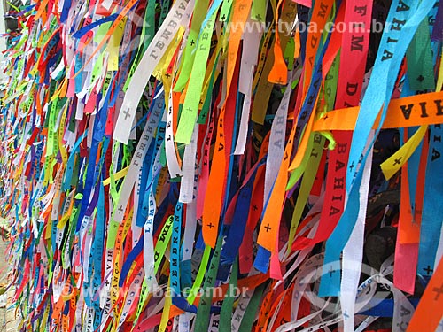  Subject: Strips of remembrance in front of Nosso Senhor do Bonfim Church / Place: Salvador city - Bahia state (BA) - Brazil / Date: 01/2012 