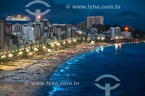  Subject: View of Two Brothers Cliff Park to the beaches of Ipanema and Leblon / Place: Rio de Janeiro city - Rio de Janeiro state (RJ) - Brazil / Date: 04/2011 
