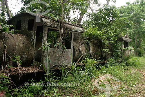  Subject: Abandoned train in the Madeira-Mamore Railroad / Place: Porto Velho city - Rondonia state (RO) - Brazil / Date: 06/2009 