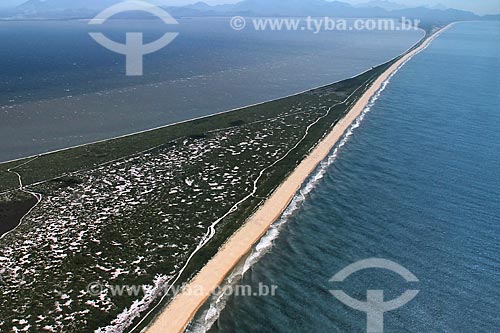  Subject: View of Restinga Marambaia - The area protected by the Navy of Brazil / Place: Rio de Janeiro city - Rio de Janeiro state (RJ) - Brazil / Date: 01/2012 