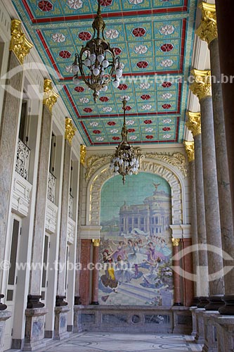  Subject: Panel inside the Municipal Theater of Rio de Janeiro / Place: Rio de Janeiro city - Rio de Janeiro state (RJ) - Brazil / Date: 02/2011 