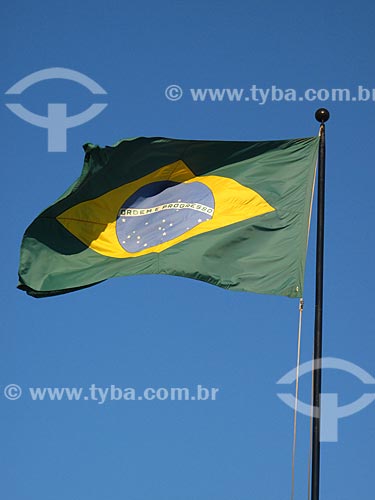  Subject: Brazilian flag / Place: Rio de Janeiro city - Rio de Janeiro state (RJ) - Brazil / Date: 02/2012 