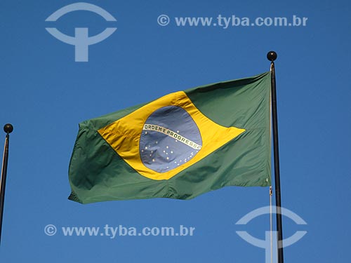  Subject: Brazilian flag / Place: Rio de Janeiro city - Rio de Janeiro state (RJ) - Brazil / Date: 02/2012 
