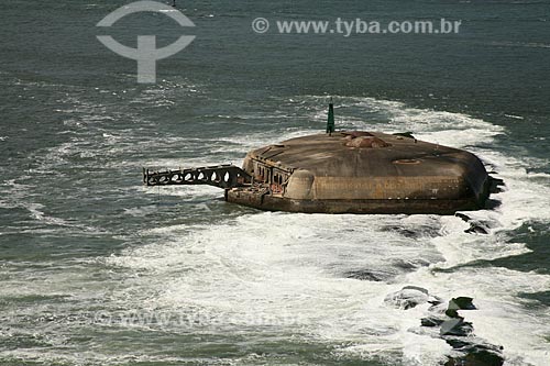  Subject: Aerial view of the Tamandare da Laje Fortress, at the Laje Island, in the Guanabara Bays mouth / Place: Rio de Janeiro city - Rio de Janeiro state (RJ) - Brazil / Date: 09/2011 