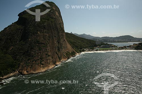  Subject: Aerial view of army Physical education school and the Sugar Loaf / Place: Urca neighborhood - Rio de Janeiro city - Rio de Janeiro state (RJ) - Brazil / Date: 09/2011 