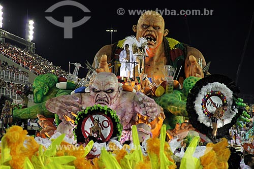  Subject: Parade of Grande Rio Samba School / Place: Rio de Janeiro city - Rio de Janeiro state (RJ) - Brazil / Date: 02/2012 
