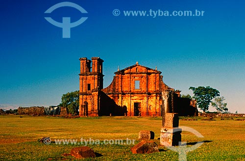  Subject: Sao Miguel Church - Sao Miguel Mission Ruins / Place: Santo Angelo city - Rio Grande do Sul state (RS) - Brazil / Date: 01/2006 