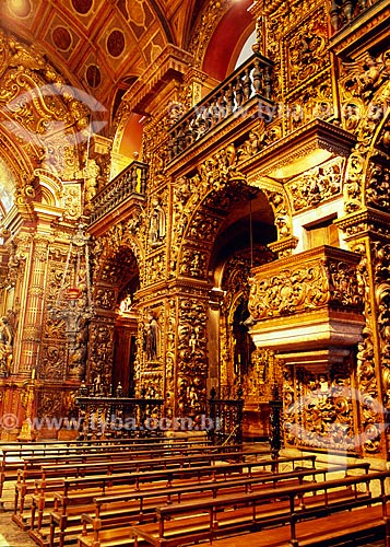  Subject: Inside view of the Sao Bento Monastery / Place: Rio de Janeiro city - Rio de Janeiro state (RJ) - Brazil / Date: 04/2009 
