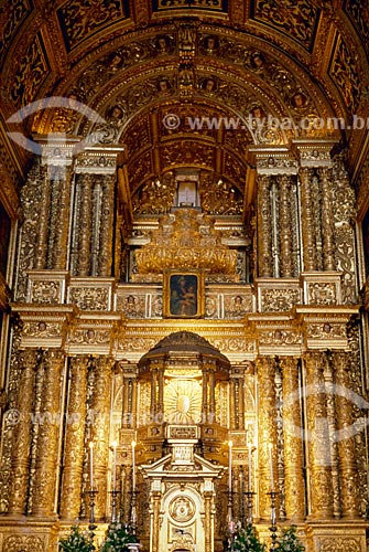  Subject: Altar-mor of the Primatial Cathedral Basilica of Sao Salvador / Place: Salvador city - Bahia state (BA) - Brazil / Date: 08/2007 