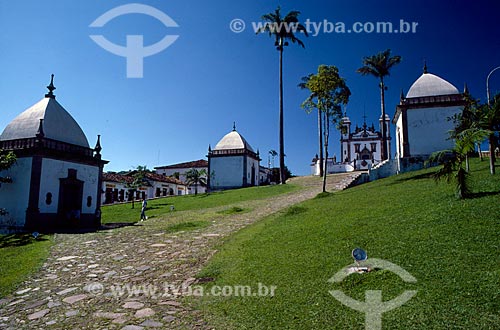  Subject: View of the Sanctuary of Bom Jesus de Matosinhos from the Passion Stations   / Place: Congonhas city - Minas Gerais state (MG) - Brazil / Date: 07/2006 