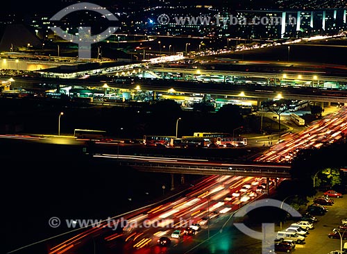  Subject: Night view of Brasilia city / Place: Brasilia city - Federal District (FD) - Brazil / Date: 05/2009 