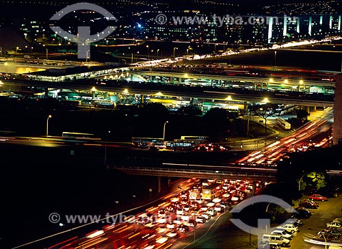  Subject: Night view of Brasilia city / Place: Brasilia city - Federal District (FD) - Brazil / Date: 05/2009 