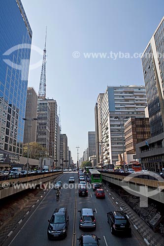  Subject: View of Paulista Avenue / Place: Sao Paulo city - Sao Paulo state (SP) - Brazil  / Date: 09/2011 