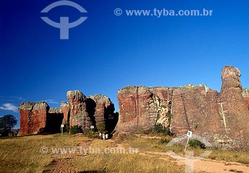  Subject: Sandstone formation of the Vila Velha State Park / Place: Ponta Grossa city - Parana state (PR) - Brazil / Date: 03/2010 