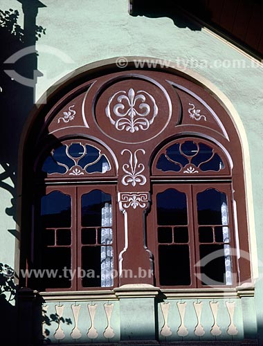  Subject: Detail of German colonial architecture / Place: Blumenau city - Santa Catarina state (SC) - Brazil / Date: 01/2009 