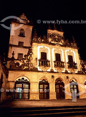  Subject: Noturn view of Sao Francisco Church / Place: Joao Pessoa city - Paraiba state (PB) - Brazil / Date: 05/2008 