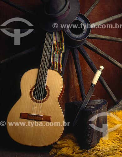  Subject: Guitar in Gaucho shed / Place: Studio / Date: 09/2009 