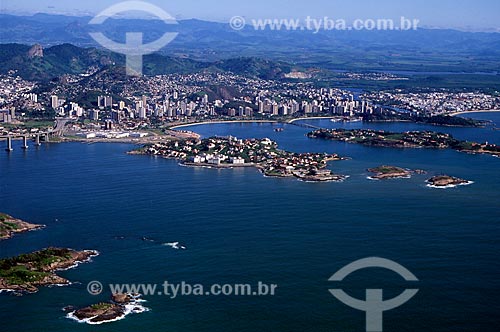  Subject: Aerial view of Victoria city / Place: Vitoria city - Espirito Santo state (ES) - Brazil / Date: 08/2008 