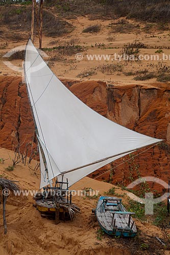  Subject: Raft in the Canoa Quebrada Beach / Place: Aracati city - Ceara state (CE) - Brazil / Date: 11/2011 