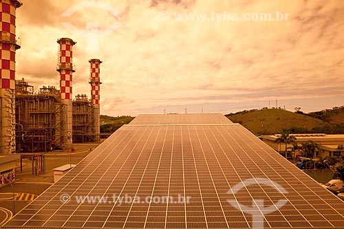  Subject: Photovoltaic panels in the UTE Norte Fluminense / Place: Macae city - Rio de Janeiro state (RJ) - Brazil / Date: 10/2011 