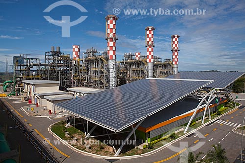  Subject: Photovoltaic panels in the UTE Norte Fluminense / Place: Macae city - Rio de Janeiro state (RJ) - Brazil / Date: 10/2011 