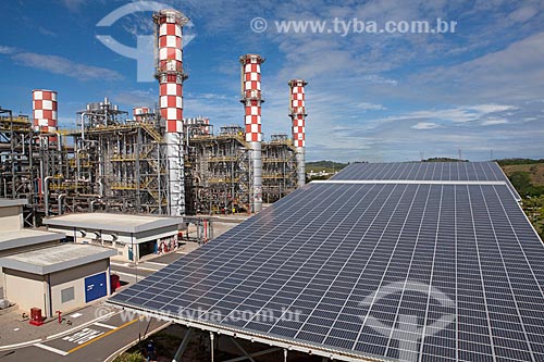  Subject: Photovoltaic panels in the UTE Norte Fluminense / Place: Macae city - Rio de Janeiro state (RJ) - Brazil / Date: 10/2011 