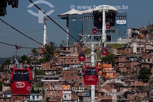  Subject: Cable car trams of Complexo do Alemao  / Place: Rio de Janeiro city - Rio de Janeiro state (RJ) - Brazil / Date: 02/2012 