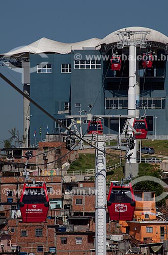  Subject: Cable car trams of Complexo do Alemao  / Place: Rio de Janeiro city - Rio de Janeiro state (RJ) - Brazil / Date: 02/2012 