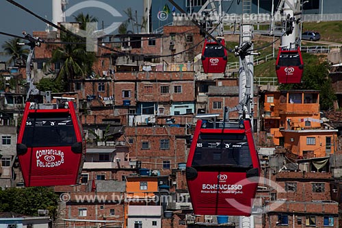  Subject: Cable car trams of Complexo do Alemao  / Place: Rio de Janeiro city - Rio de Janeiro state (RJ) - Brazil / Date: 02/2012 