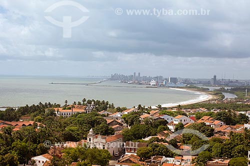  Subject: General view of the colonial houses of Olinda city with Recife city in the background / Place: Olinda city - Pernambuco state (PE) - Brazil / Date: 11/2011 