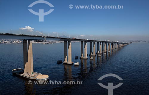  Subject: Aerial view of the Rio-Niteroi Bridge / Place: Rio de Janeiro city - Rio de Janeiro state (RJ) - Brazil / Date: 03/2012 