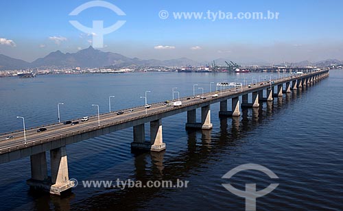  Subject: Aerial view of the Rio-Niteroi Bridge / Place: Rio de Janeiro city - Rio de Janeiro state (RJ) - Brazil / Date: 03/2012 