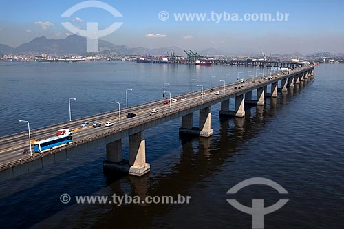  Subject: Aerial view of the Rio-Niteroi Bridge / Place: Rio de Janeiro city - Rio de Janeiro state (RJ) - Brazil / Date: 03/2012 