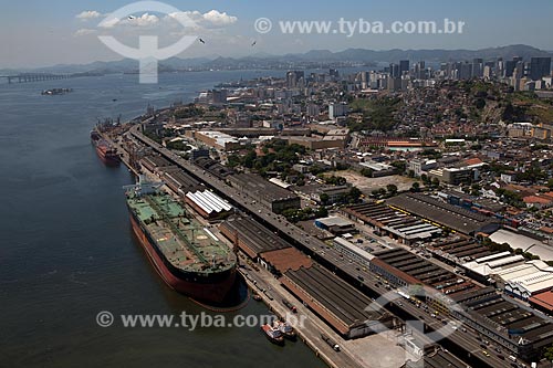  Subject: Aerial view of the Port of Rio de Janeiro / Place: Rio de Janeiro city - Rio de Janeiro state (RJ) - Brazil / Date: 03/2012 