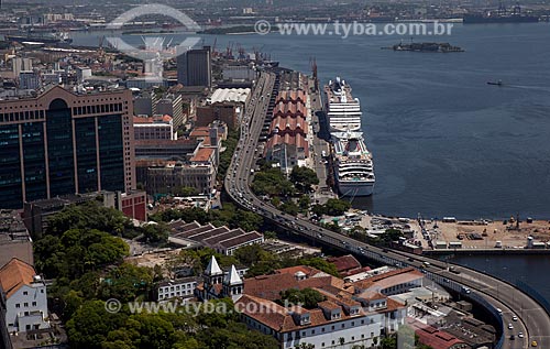  Subject: Aerial view of the Perimetral High and the Port of Rio de Janeiro / Place: City center - Rio de Janeiro city - Rio de Janeiro state (RJ) - Brazil / Date: 03/2012 