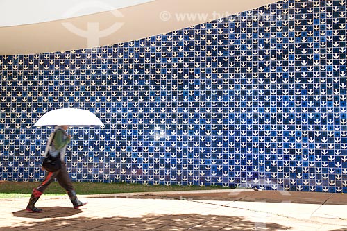  Subject: Panel of tiles outside Nossa Senhora de Fatima church (1958) / Place: Brasilia city - Federal District (FD) - Brazil / Date: 11/2011 