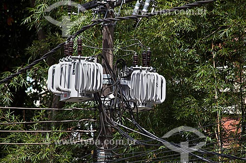  Subject: Power transformer in Marques de Sao Vicente Street / Place: Gavea neighborhood - Rio de Janeiro city - Rio de Janeiro state (RJ) - Brazil / Date: 01/2012 
