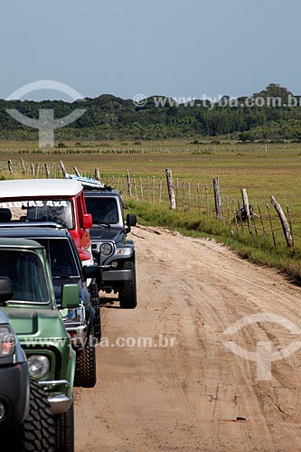  Subject: Cars on the Talhamar trail / Place: Tavares city - Rio Grande do Sul state (RS) - Brazil / Date: 02/2012 