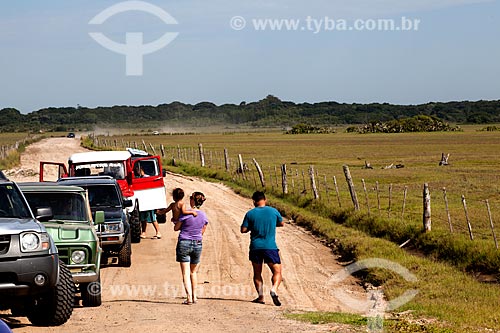  Subject: Cars on the Talhamar trail / Place: Tavares city - Rio Grande do Sul state (RS) - Brazil / Date: 02/2012 