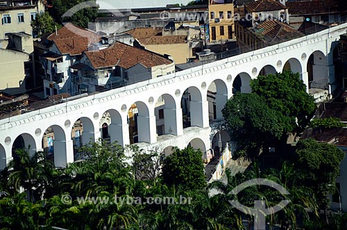  Subject: Aerial view of the Lapa Arches / Place: Lapa neighborhood - Rio de Janeiro city - Rio de Janeiro state (RJ) - Brazil / Date: 02/2012 