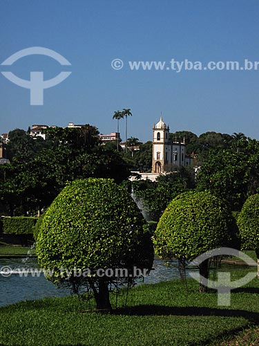  Subject: Paris Square with Nossa Senhora da Gloria do Outeiro Church  in the background / Place: Gloria neighborhood - Rio de Janeiro city - Rio de Janeiro state (RJ) - Brazil / Date: 05/2012 