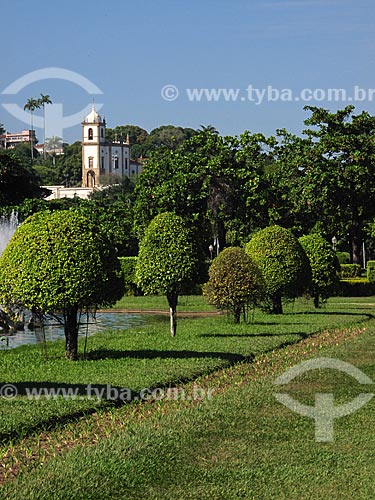  Subject: Paris Square with Nossa Senhora da Gloria do Outeiro Church  in the background / Place: Gloria neighborhood - Rio de Janeiro city - Rio de Janeiro state (RJ) - Brazil / Date: 05/2012 