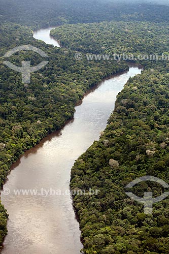  Subject: Aerial view of Mutum River - Border of Mountains of Tumucumaque National Park / Place: Amapa state (AP) - Brazil / Date: 04/2012 
