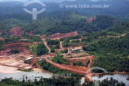  Subject: Aerial view of Lourenco mining / Place: Calcoene city - Amapa state (AP) - Brazil / Date: 04/2012 