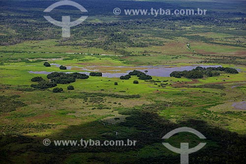  Subject: Aerial view of Biological Reserve Lago Pirantuba (Pirantuba Lake) / Place: Amapa state (AP) - Brazil / Date: 04/2012 