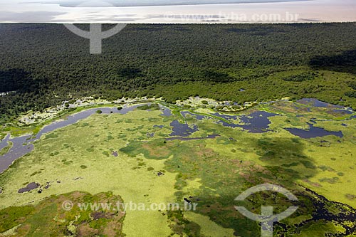  Subject: Aerial view of Biological Reserve Lago Pirantuba (Pirantuba Lake) / Place: Amapa state (AP) - Brazil / Date: 04/2012 