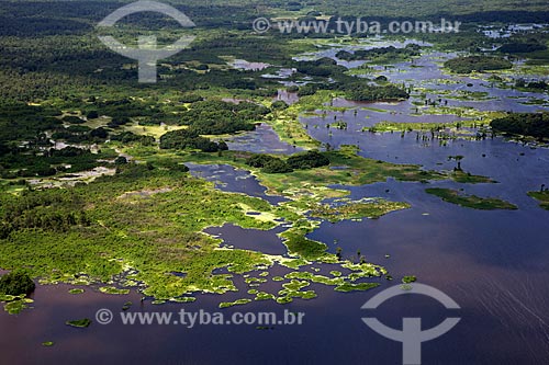  Subject: Aerial view of Biological Reserve Lago Pirantuba (Pirantuba Lake) / Place: Amapa state (AP) - Brazil / Date: 04/2012 