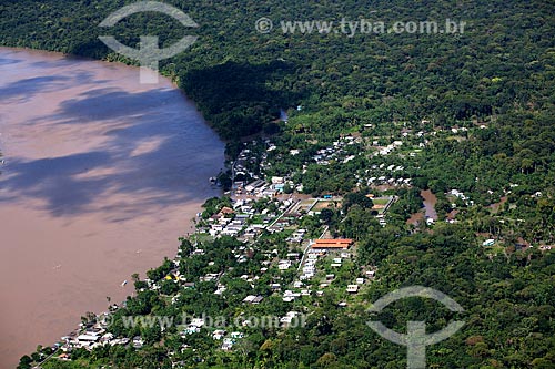  Subject: Aerial view of Vila Progresso - Brigue Island - Bailique Archipelago / Place: Amapa state (AP) - Brazil / Date: 04/2012 